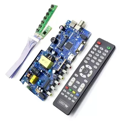 T.R67.671 Universal 3 in 1 LED TV Motherboard Built in Power Board & LED Backlight Driver For 24 inch to 28 inch LED TV Similar Replaced TP.V56.PA671 PA675