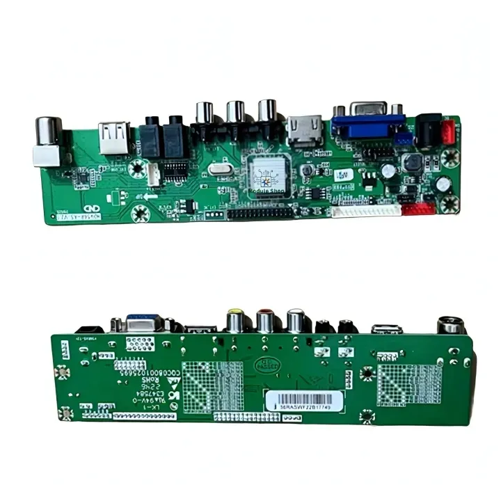 HDV-56R AS V2.1 Universal LCD LED TV Controller Driver Board Jumper Selection DC 12V Master TV Receiver Board HDV56U-AS TV/PC/VGA/HDMI/USB + 7 Key IR Receiver Board replace T.V56 DS-V59