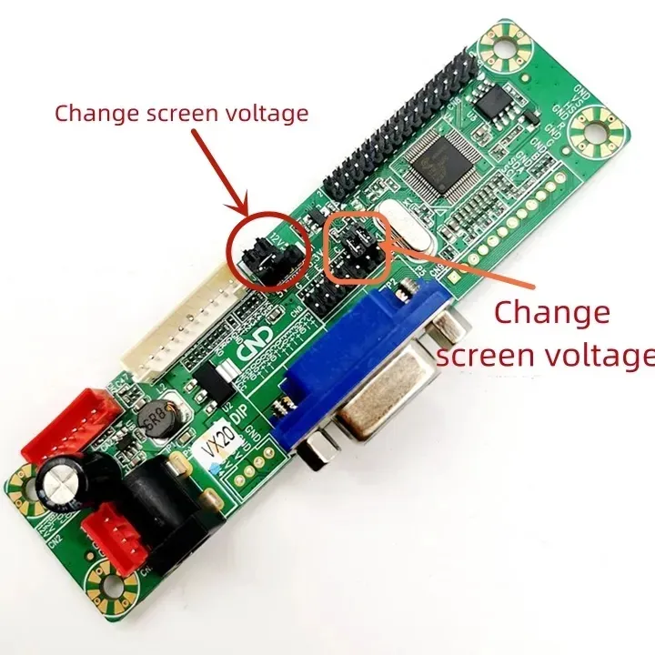 Laptop Display Monitor Combo Pack MT169 1ch 6bit 40 Pin 25mm LVDS 5 Key Manu Button Keypad Supply 12V 5A Support VGA Input 40 Pin LVDs 1366x768 & 1024x600 Resolution